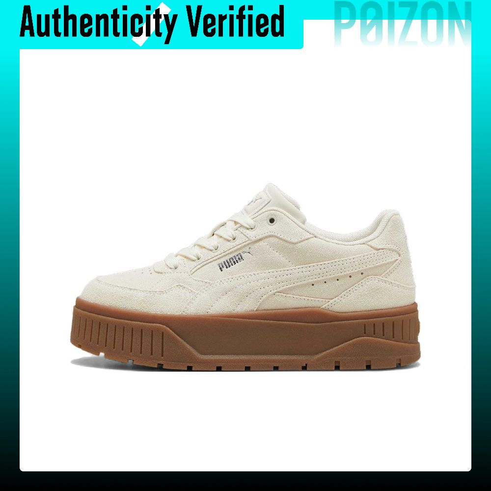 Puma Shoes Rs-X - PUMA Karmen รองเท้าสเก็ตบอร์ดหุ้มข้อต่ำสำหรับผู้หญิง หนังวัว บุด้วยผ้า รองรับแรงกระแทก