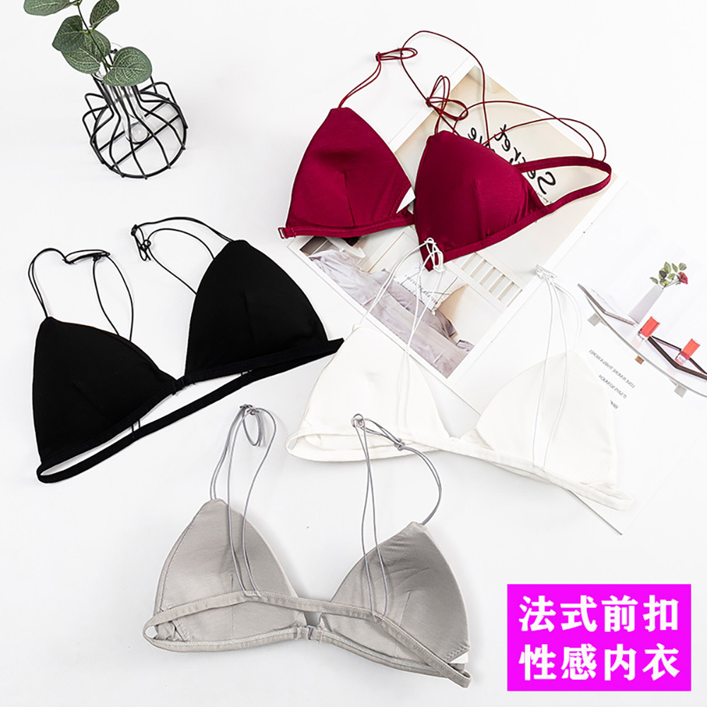 Lace Bralette Set - 3D ชุดชั้นในเซ็กซี่บราบราทรงสปอร์ตบรายกทรงดันทรงชุดชั้นในผู้หญิงกระดุมด้านหน้าสปอร์ตบราสามเหลี่ยมชาม