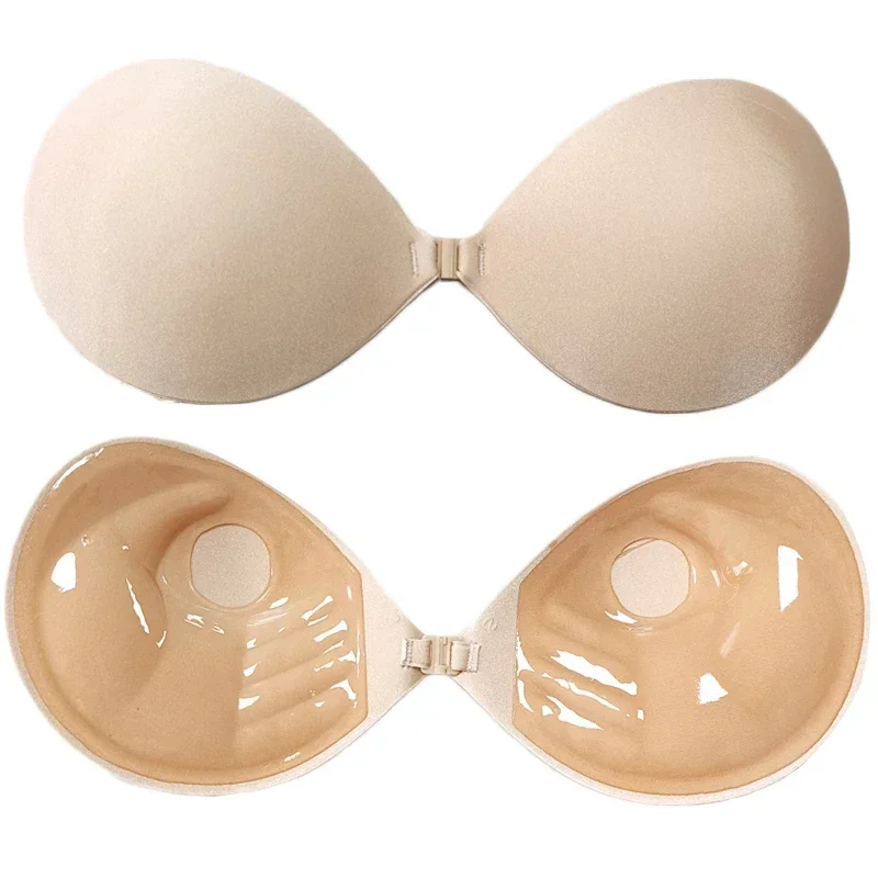 Strapless Bra Adhesive - บราแปะหน้าอกแบบซิลิโคน 1/2 ชิ้น ยกกระชับหน้าอก ไร้สาย ไร้รอยต่อ
